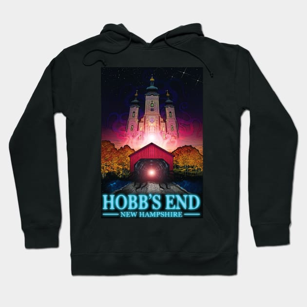 Visit Hobb's End Hoodie by RocketPopInc